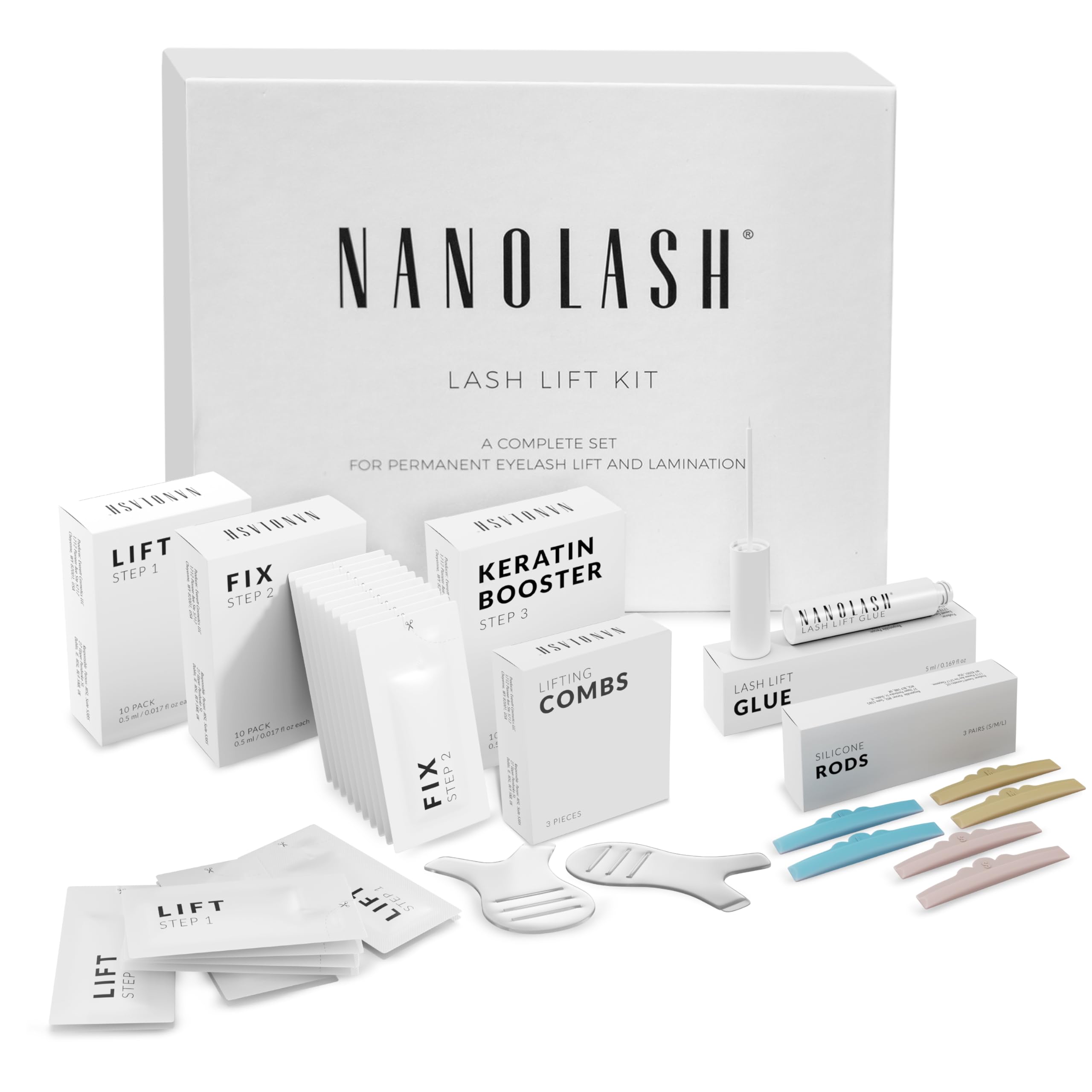 Nanolash Lash Lift Kit - professional eyelash lifting kit, DIY kit